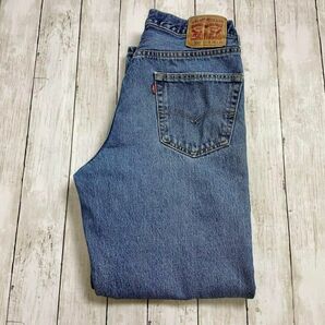 リーバイス LEVIS550 ワイドバギーシルエット サイズＭ 青ブルー 古着の画像1