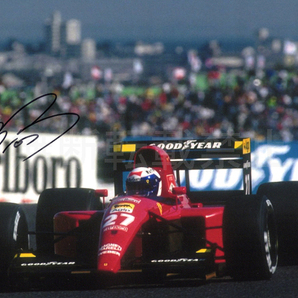 アラン・プロスト 直筆サインフォト フェラーリ F1 Alain Prostの画像1