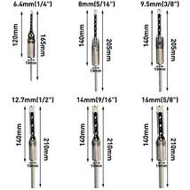 ★6サイズセット★ 木工 ドリルビット 高硬度 角穴ドリル 角のみ 四角の穴あけ用 電動工具 ほぞ穴あけ セット」ドリル刃 DIY 「6サイズ_画像2
