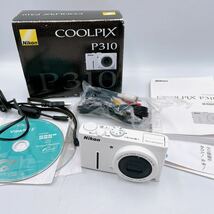 Nikon COOLPIX P310 White コンパクトデジタルカメラ デジタルカメラ ホワイト ボディ 動作品 _画像1