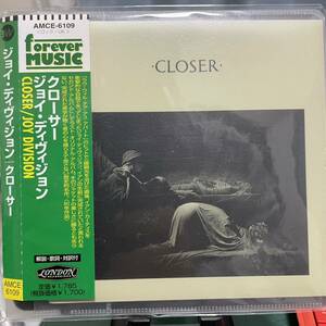 【大出品】JOY DIVISION - CLOSER 国内版帯付き ジョイ・ディヴィジョン