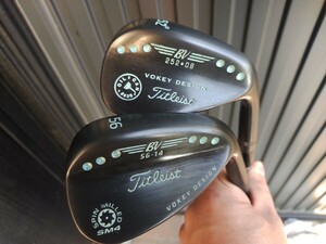 VOKEY oilcan 52°& SM4 Tifany blue dot ノーメッキ、ガンブルー仕様