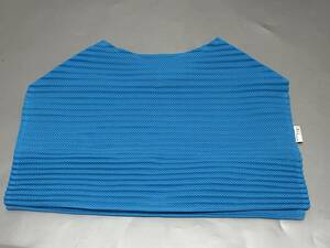 d1428*me Issey Miyake ISSEYMIYAKE pleat handbag / eko-bag blue blue *44×28× inset 20cm