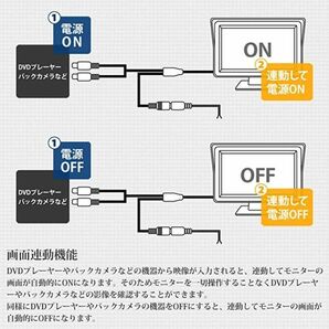 Antion 4.3インチモニター 液晶オンダッシュモニター 2系統の映像入力 バック連動 駐車モニター 12V/24V通用 日本語説明書の画像7