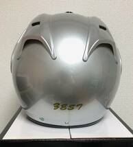 新品　ZEST　GRACE HELMET　テレオツータイプヘルメット　ZT-202　シルバー　Mサイズ　UVカットシールド付き _画像4