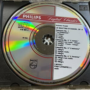 初期PHILIPS 西独盤 蒸着仕様 日本盤仕様 ヴィヴァルディ：協奏曲集「四季」 イ・ムジチ合奏団 32CD-118の画像3