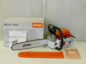 未使用機 STIHL / スチール　M-Tronic 50.2 cc プロ用ヒーター付きチェンソー MS261C-M VW