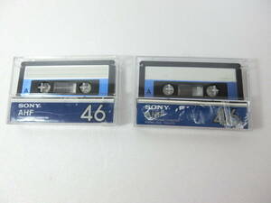 SONY ソニー　カセットテープ ノーマル　AHF 46 2本　使用済 録音済