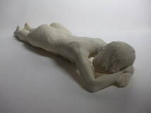 【睡桜花】 彫刻 裸婦像 全身像 一点作品 生命感のある造形_画像4