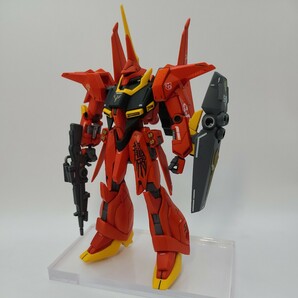 HGUC 1/144 AMX-107 バウ 塗装済み完成品 水転写式デカール スジボリ 機動戦士ガンダム ZZ HG ガンプラ バンダイの画像2