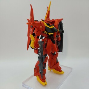 HGUC 1/144 AMX-107 バウ 塗装済み完成品 水転写式デカール スジボリ 機動戦士ガンダム ZZ HG ガンプラ バンダイの画像6