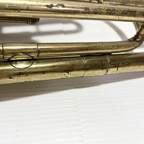 ◎1円〜NIKKN 金管楽器 ユーフォニアム？アルトホルン？詳細不明 音出し未確認 ジャンク品 ニッカン ◎の画像4