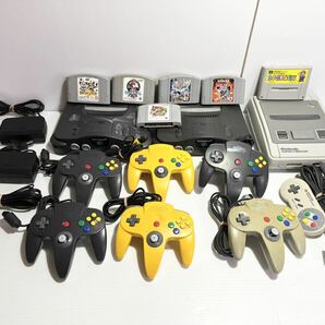 ◎1円〜Nintendo ゲーム機 ソフト 色々まとめて スーパーファミコン ニンテンドー64 動作未確認 ジャンク扱い 任天堂 ◎の画像1