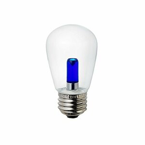 【即発送】ELPA LED装飾電球 サイン球形 口金直径26mm クリアブルー LDS1CB-G-G908