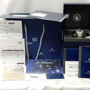 24年2月公式メンテ済【美品】グランドセイコー Grand Seiko スポーツコレクション クォーツ SBGX343 23年4月購入 ブラック メンズ 腕時計の画像2