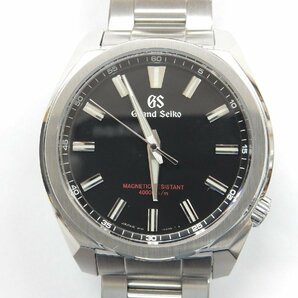 24年2月公式メンテ済【美品】グランドセイコー Grand Seiko スポーツコレクション クォーツ SBGX343 23年4月購入 ブラック メンズ 腕時計の画像3