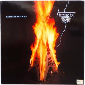 【1982年ドイツ初期プレスオリジナル盤/Brain/マト明記】 ACCEPT / Restless And Wild