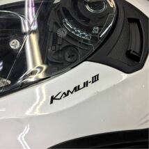 【中古】 カブト カムイ3 Lサイズ ホワイト Kabuto KAMUI-3 _画像6