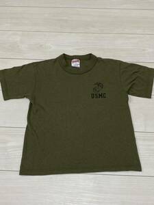 沖縄米軍実物　SOFFE Tシャツ　M(10/12) 子供サイズ　 OKINAWA MARINES 古着　USMC サバゲー　半袖(9-13)