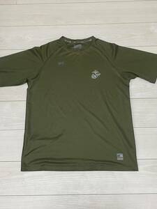 沖縄米軍放出品　SOFFE Tシャツ　MEDIUM OKINAWA MARINES 古着　USMC サバゲー　半袖(8-29)