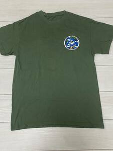 沖縄米軍放出品　Tシャツ　ミリタリー OKINAWA MARINES 古着　USMC サバゲー　半袖(10-5)