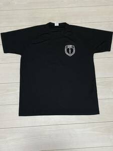 米軍実物 AMPHIBIOUS RAIDS BRANCH Tシャツ　DRY BLACK LARGE サバゲー　ミリタリー 半袖MARINES USMC (14-3)