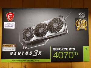 【中古】MSI グラフィックスボード GeForce RTX 4070 Ti VENTUS 3X 12G OC VD8370