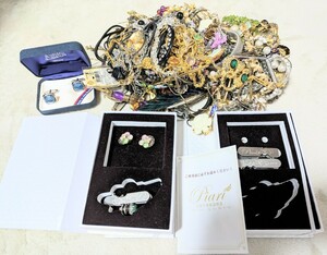 * accessory approximately 1.7kg together necklace brooch iya ring earrings tiepin bracele ring ring other *