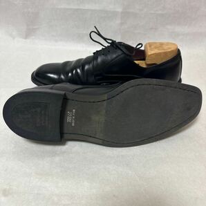 【リーガル】本物 REGAL 靴 27cm 黒 ストレートチップ ビジネスシューズ 内羽根式 本革 レザー 男性用 メンズ 日本製 （ゆうパック着払い）の画像4