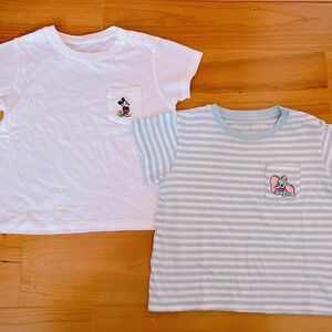 ＊UNIQLO 90サイズ　ミッキー&ダンボ　半袖Tシャツセット＊ 半袖　ユニクロ服