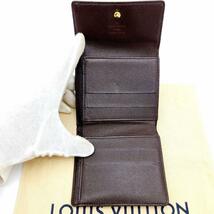 Louis Vuitton ルイヴィトン ダミエ 折り財布 ポルトフォイユ エリーズ Wホック N61652_画像3