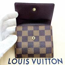 Louis Vuitton ルイヴィトン ダミエ 折り財布 ポルトフォイユ エリーズ Wホック N61652_画像5