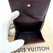 Louis Vuitton ルイヴィトン ダミエ 折り財布 ポルトフォイユ エリーズ Wホック N61652_画像6