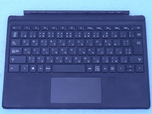 Surface Pro 7+,7,6,5,4,3 タイプカバー 指紋センサー搭載 Type1755 キーボード ブラック色 Microsoft 管理J10-K7