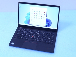 きれい ThinkPad X1 Carbon 7th Core i7 SSD512GB Office Windows11 Lenovo ノートパソコン PC 管理D08