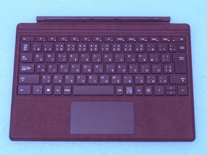 Surface Pro 7+,7,6,5,4,3 タイプカバー Type1725 キーボード バーガンディ色 Microsoft 管理J8-4