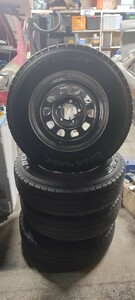 デイトナ 15-7.0J＋48 5-114.3 195/80R15 クローム ホイール4本SET ハイラックスRZN152 チェロキー