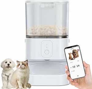 6L 自動給餌器　猫 中小型犬用 大容量 WiFiスマホ遠隔操作 自動餌やり機