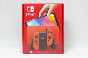 【未開封】 スイッチ 【即納】 任天堂 Nintendo Switch(有機ELモデル) マリオレッド ニンテンドースイッチ