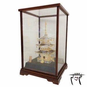 【中古】M▽関工芸 武比古 銀製 三重塔 共箱 本物保証 (37711)