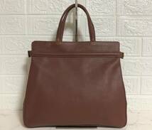 no22178 LONGCHAMP ロンシャン フランス製 レザー ハンド トート バッグ ☆_画像1