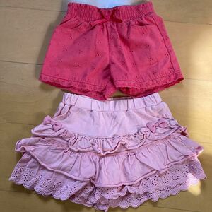 女の子　女児　ショートパンツ　100 2枚 キッズ 子供服