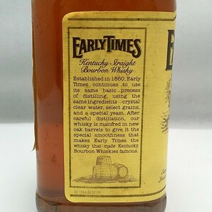 ウイスキー EARLY TIMES Kentucky Bourbon 700mL 40% 未開栓 / アーリータイムズ ケンタッキー バーボンの画像4
