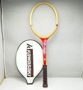 【新古品】 テニスラケット　KAWASAKI　H-No.152　赤　MEDIUM-4　4 1/2　（69）　/　カワサキ