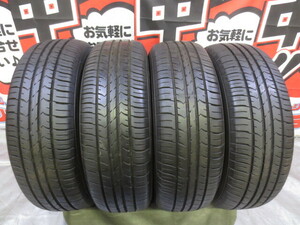 送料無料 GOODYEAR EfficientGRIP ECO EG01 195/65R15 6.4ｍｍ 9分山 中古 ラジアルタイヤ 夏用 4本 ノア ヴォクシー クラウン プリウス