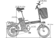 電動自転車 Max35km/h パワフル500W仕様 折り畳みフル電動アシスト 切り替え式 自転車_画像6