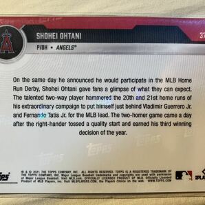 大谷翔平 Topps Now 2021年 エンゼルスの画像2