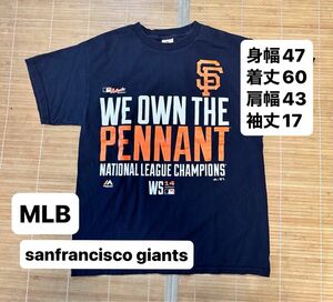 MLB サンフランシスコジャイアンツ 2014年 ALSTYLE アメリカ輸入 古着 Tシャツ Mサイズ