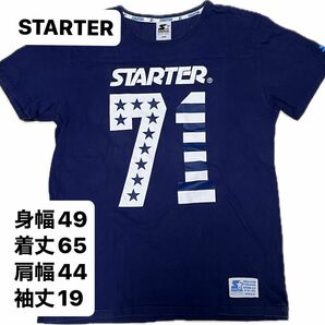 STARTER スターター ネイビー Tシャツ Lサイズ