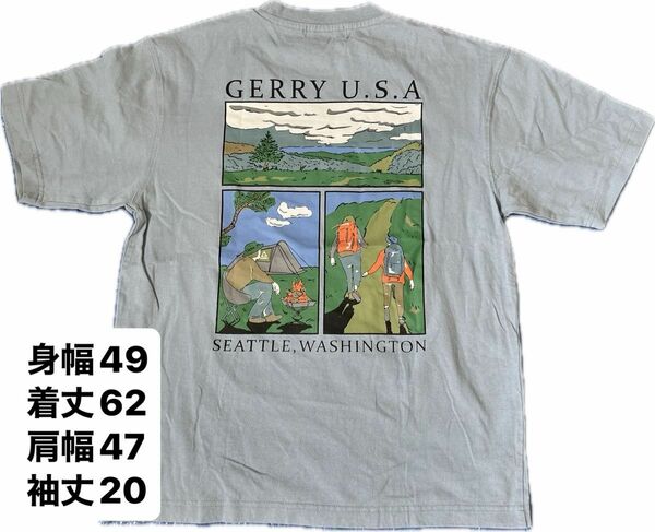 Gerry ジェリー ブルー　Tシャツ M